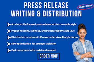 write and distribute a powerful UK press release to boost visibility
