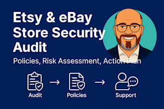 do a cybersecurity audit for your etsy or ebay store