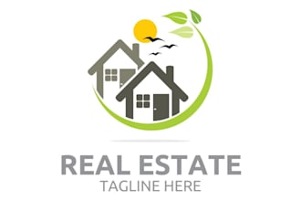design a professional and modern real estate logo for your agency