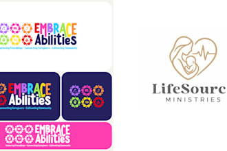 design non profit charity organization mother care logo