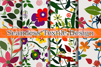 design seamless pattern for textile, fabric prints
