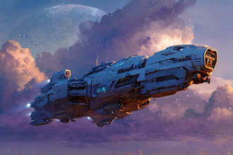 draw concept art for starships
