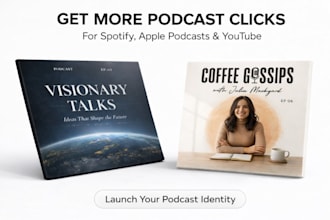 design professional podcast cover art for spotify and apple