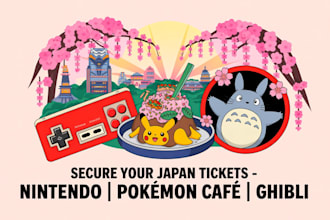 secure nintendo museum tickets, pokémon café reservations, ghibli museum tickets