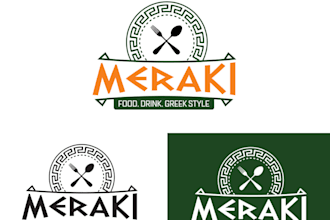 design a professional and authentic greek restaurant logo for your business