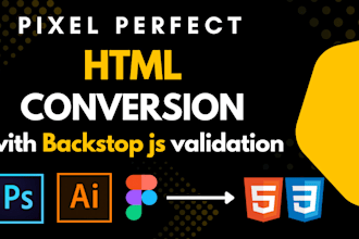 do pixel perfect conversion to HTML templates