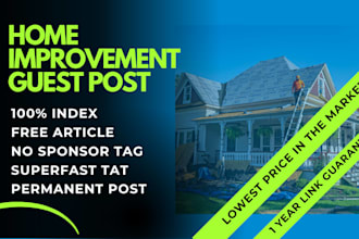 do blogger outreach for exterior design and home improvement guest posting