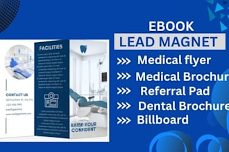 design medical healthcare pharmaceutic clinic, flyer, billboard, brochure poster
