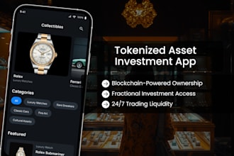 build a tokenized asset investment platform for collectibles, luxury items