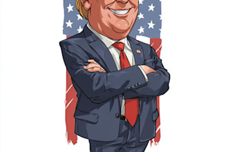 create a political or satirical cartoon