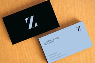 create clean business card design within 24 hours delivery