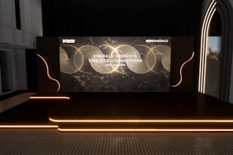 design 3d stage or booth and event concept drawings