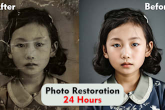 restore old photos colorize and fix blurry images in 24 hours