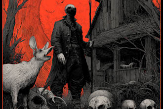 create anything dark art, horror, for merch and cover art