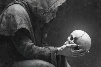 create dark art, horror or skull artworks illustration