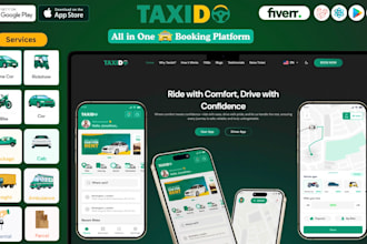 build taxi booking app, uber clone, carpool, ride sharing and rental app