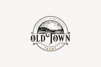 design professional sustainable farm logo