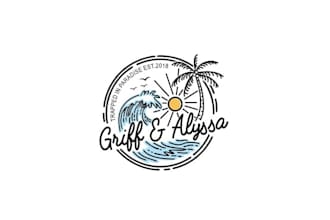 design luxurious vintage paradise logo