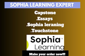 do sophia learning, and touchstone, essays or tasks
