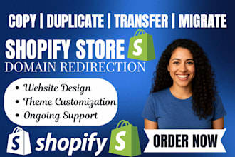 customize, copy, duplicate shopify store or replicate old website to new domain