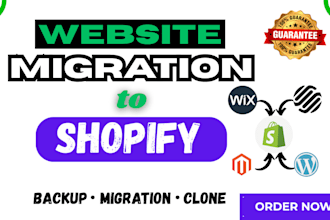 migrate backup clone website migrate wix etsy wordpress woocommerce to shopify