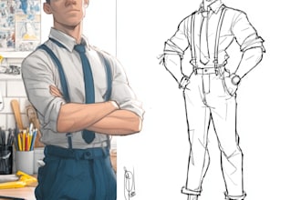 do a charcter of comic or design your comic character