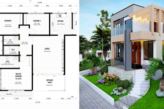 design accurate 2d floor plans in archicad for residential and commercial spaces