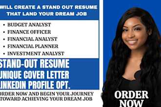 write finance resume, financial analyst, budget analyst, finance officer