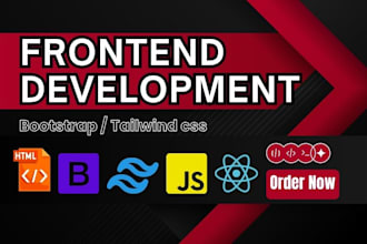 create  responsive websites using bootstrap 5 and tailwind CSS