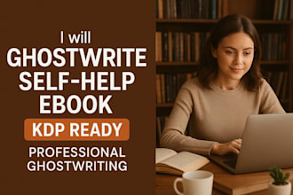ghostwrite self help ebook, edit manuscripts and short stories for amazon KDP