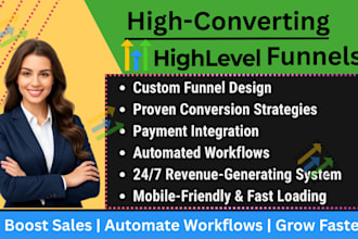 build gohighlevel salesfunnel system io landing page   l automation workflow