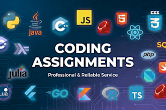 do coding assignments in every language java, cpp, pyhton, rust, julia, go, etc