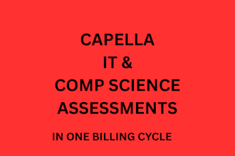 complete capella comp science and IT flexpath assessments in one billing cycle