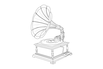 draw detailed product line art with vector sketch