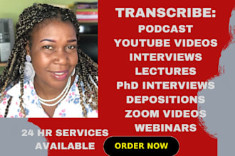 transcribe audio video interviews podcast transcripts