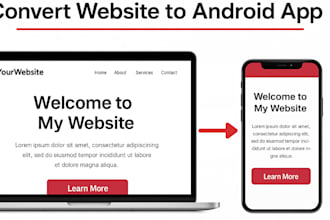 convert your website into a responsive android apps