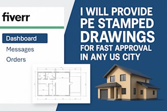 provide pe stamped drawings for fast permit approval in any US city