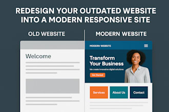 redesign your outdated website into a modern responsive site