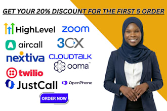 setup twilio ooma aircall openphone ringcentral voip textgrid vicidial quo IVR