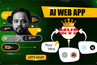 do ai website, ai web application, saas app, ai software developer