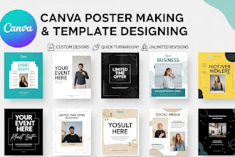 design canva posters and templates for you