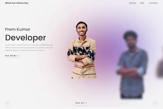 design and develop a professional website or portfolio