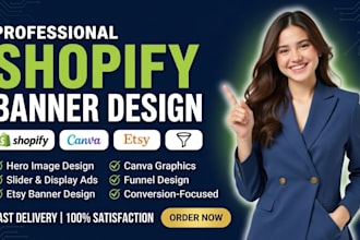 setup stunning shopify cookie banners, spotify canvas, funnel, slider, etsy ads