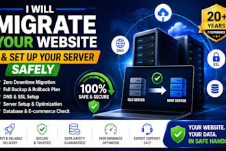 migrate your website and set up your server safely