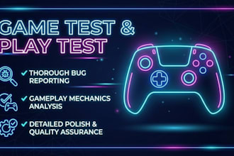 test your game and give a review