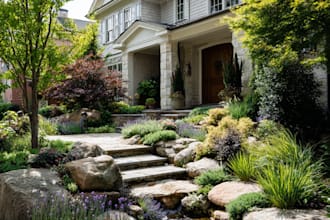 design front, backyard landscape design, landscape architect