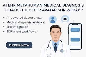 build ai ehr medical chatbot, metahuman doctor avatar, ai voice changer webapp