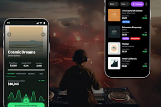 create a music royalty investment platform like royalty exchange, songvest