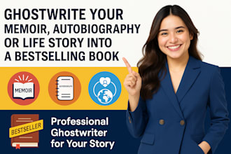 ghostwrite your memoir autobiography writing biography writing bestselling book