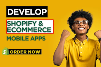 develop ecommerce app, shopify app, turn shopify website into a mobile app